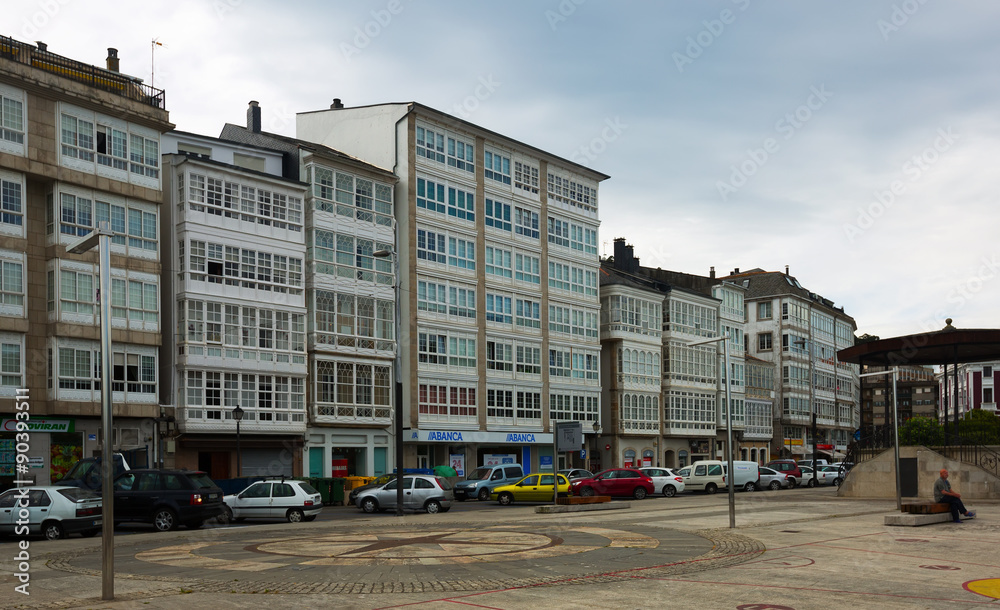 Traditional galician residence architecture at  of Viveiro