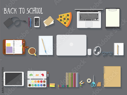 Back to school vector illustration
