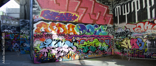 London - Graffiti on Skate Park #1 photo