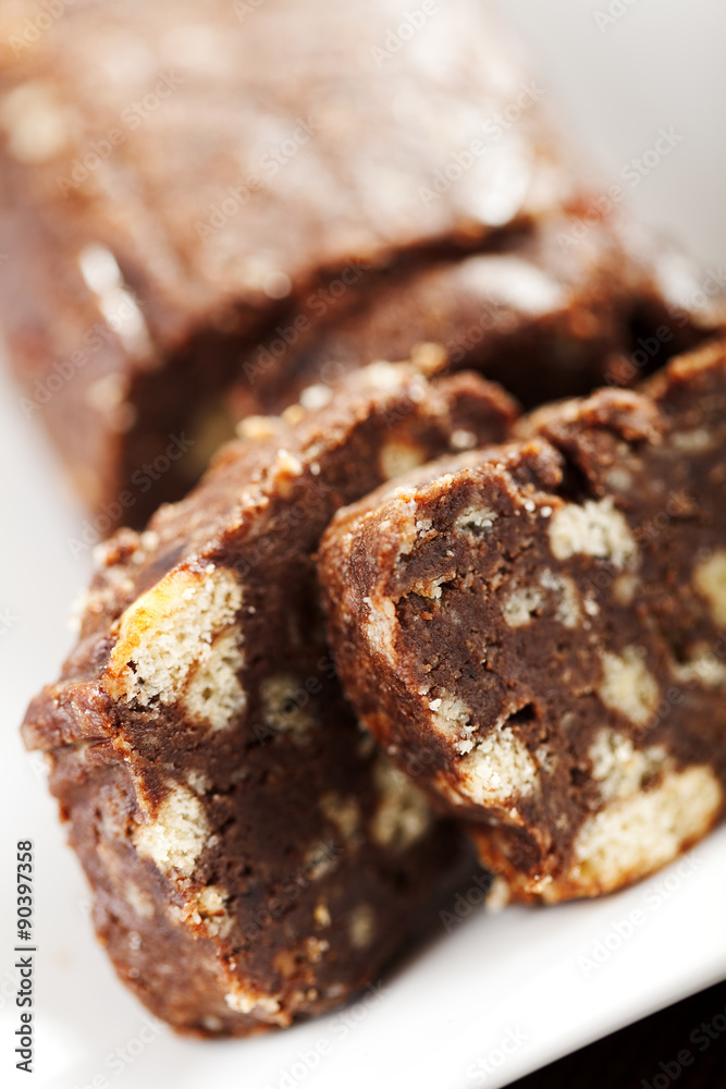 Chocolate salami Chocolate salami