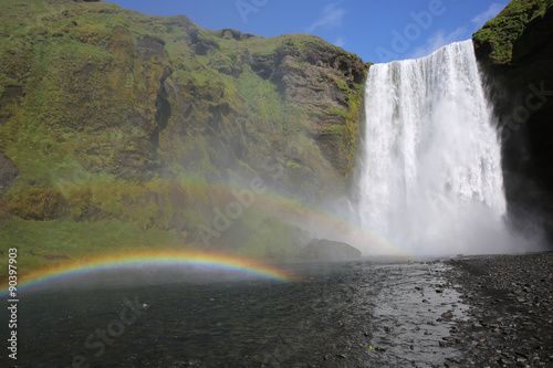 Skogafoss Wasserfall. Island