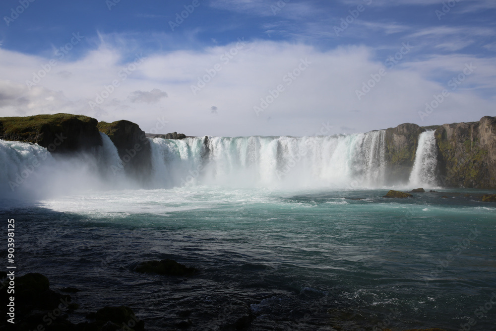 Godafoss Wasserfall. Island Godafoss Wasserfall. Island