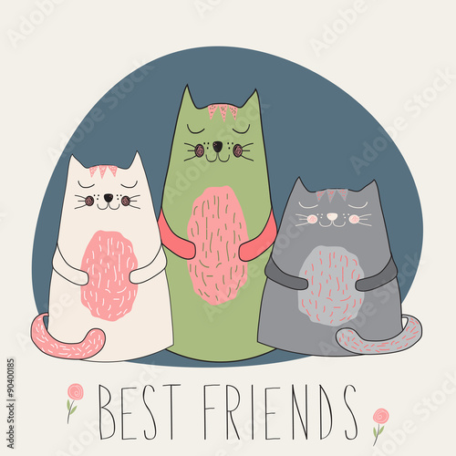 cute cats illustration