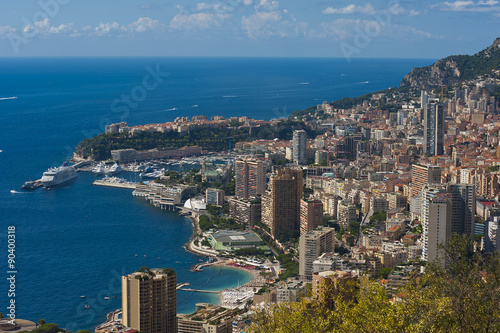 the rock the city of principaute of monaco and monte carlo in th