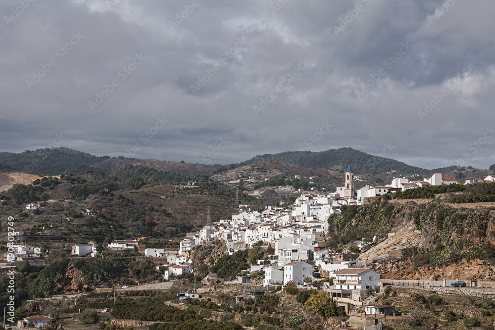 Andalucía, vistas del municipio de Yunquera, Málaga