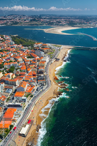 Porto city aerial view