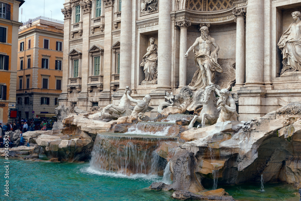 Trevi Fountain (Fontana di Trevi) in Rome. Italy Trevi Fountain (Fontana di Trevi) in Rome. Italy