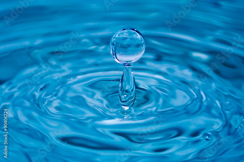 Blue water drop