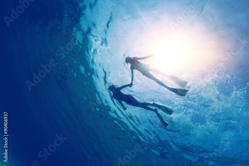 Canvas Print Snorkeling