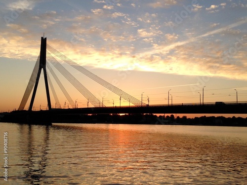 Sunset in Riga