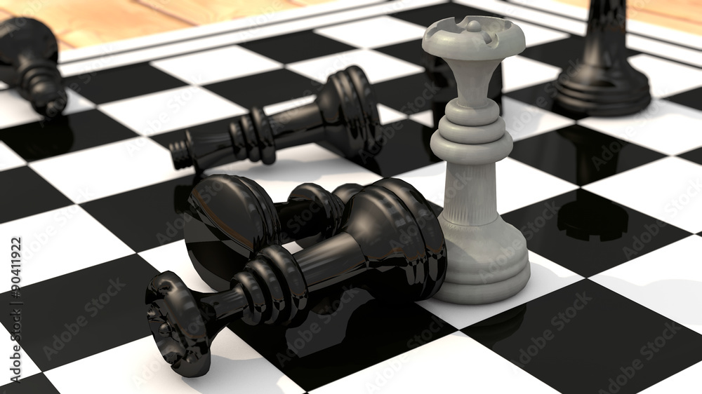 Chess queen wins Chess queen wins