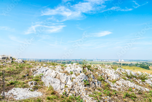 View from hill with rock to Bratislava car factory photo