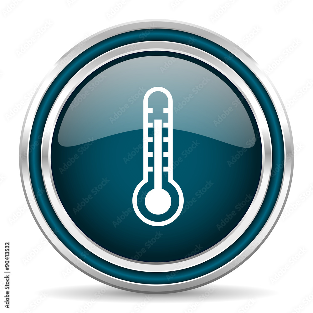 thermometer blue glossy web icon thermometer blue glossy web icon