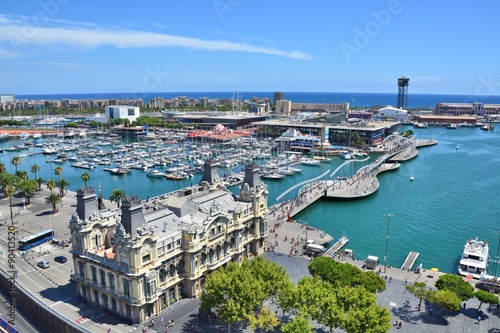 Photography Barcelona marina view