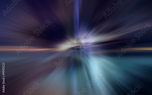 Abstract light Motion and Speed background Vector illustration of background with blurred magic Color light