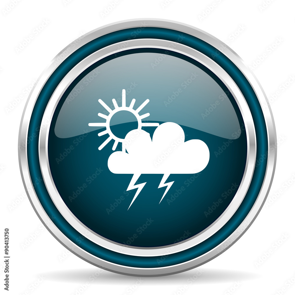 storm blue glossy web icon storm blue glossy web icon