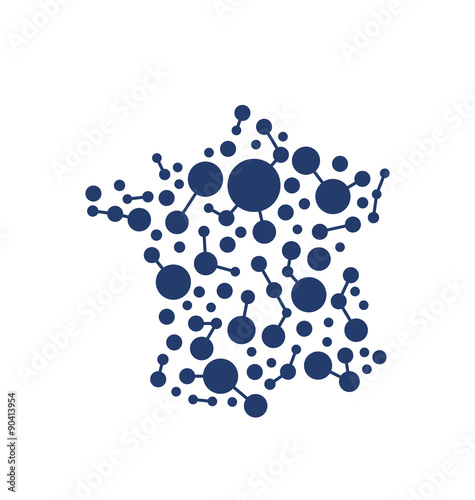 France network map logo