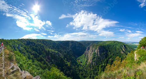 Blick auf die Roßtrappe vom Hexentanzplatz photo