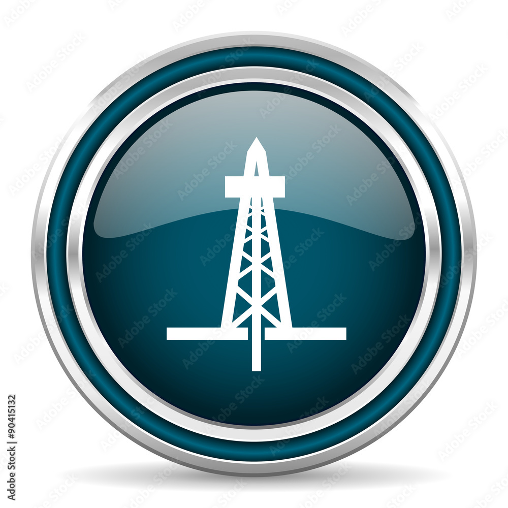 drilling blue glossy web icon drilling blue glossy web icon