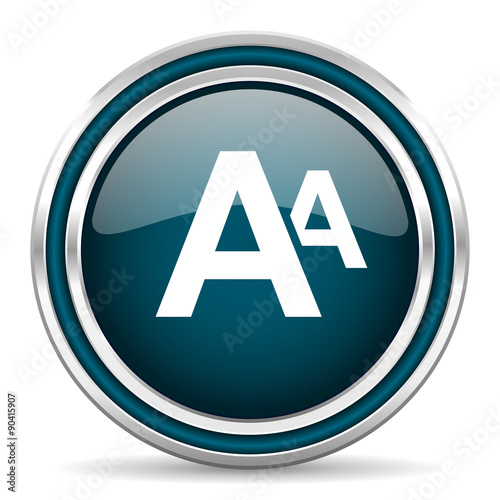 Free Download alphabet blue glossy web icon - GFXLoad