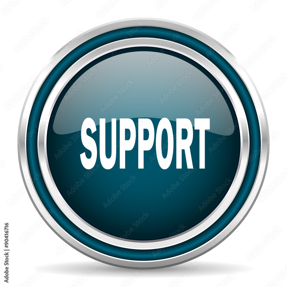 support blue glossy web icon support blue glossy web icon