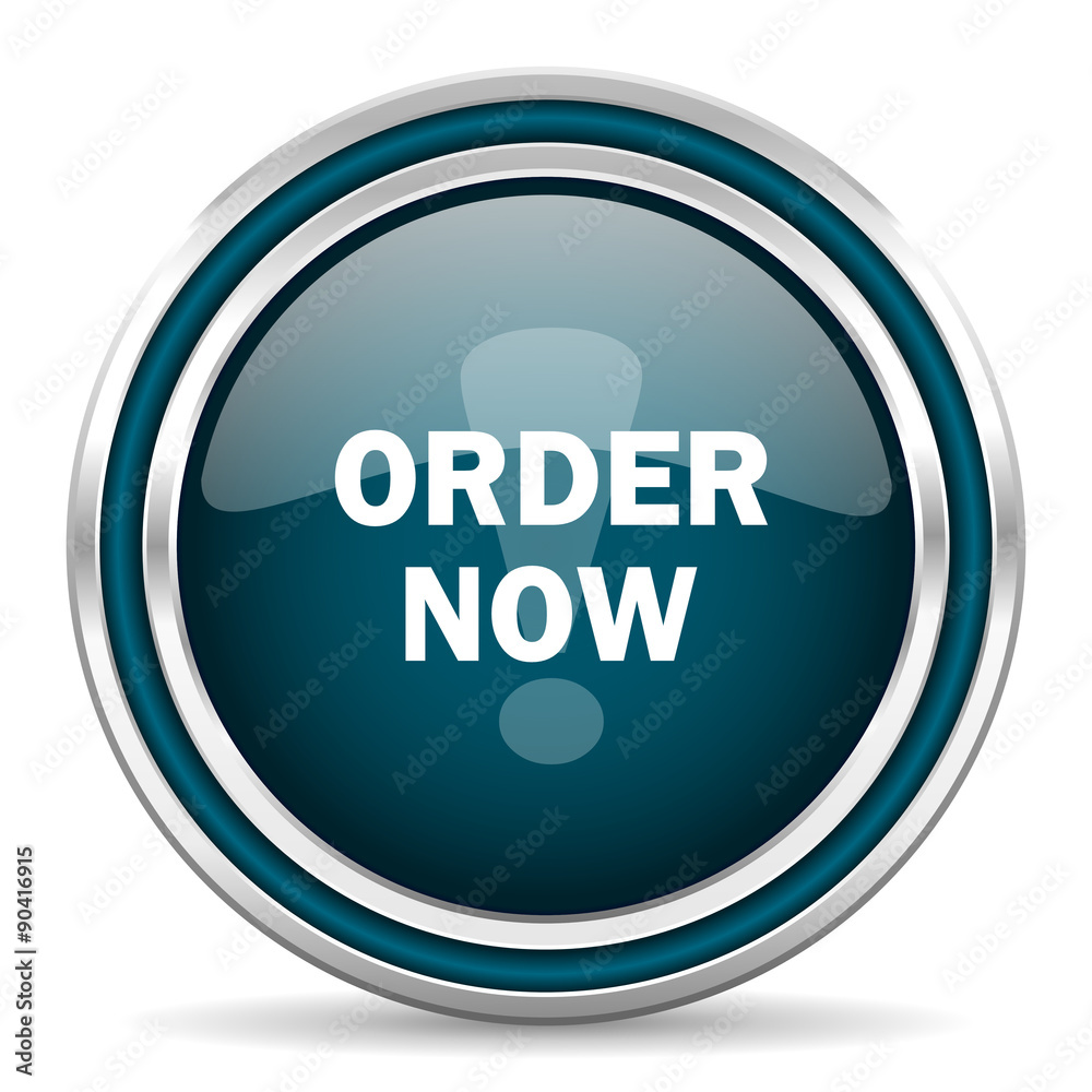 order now blue glossy web icon order now blue glossy web icon