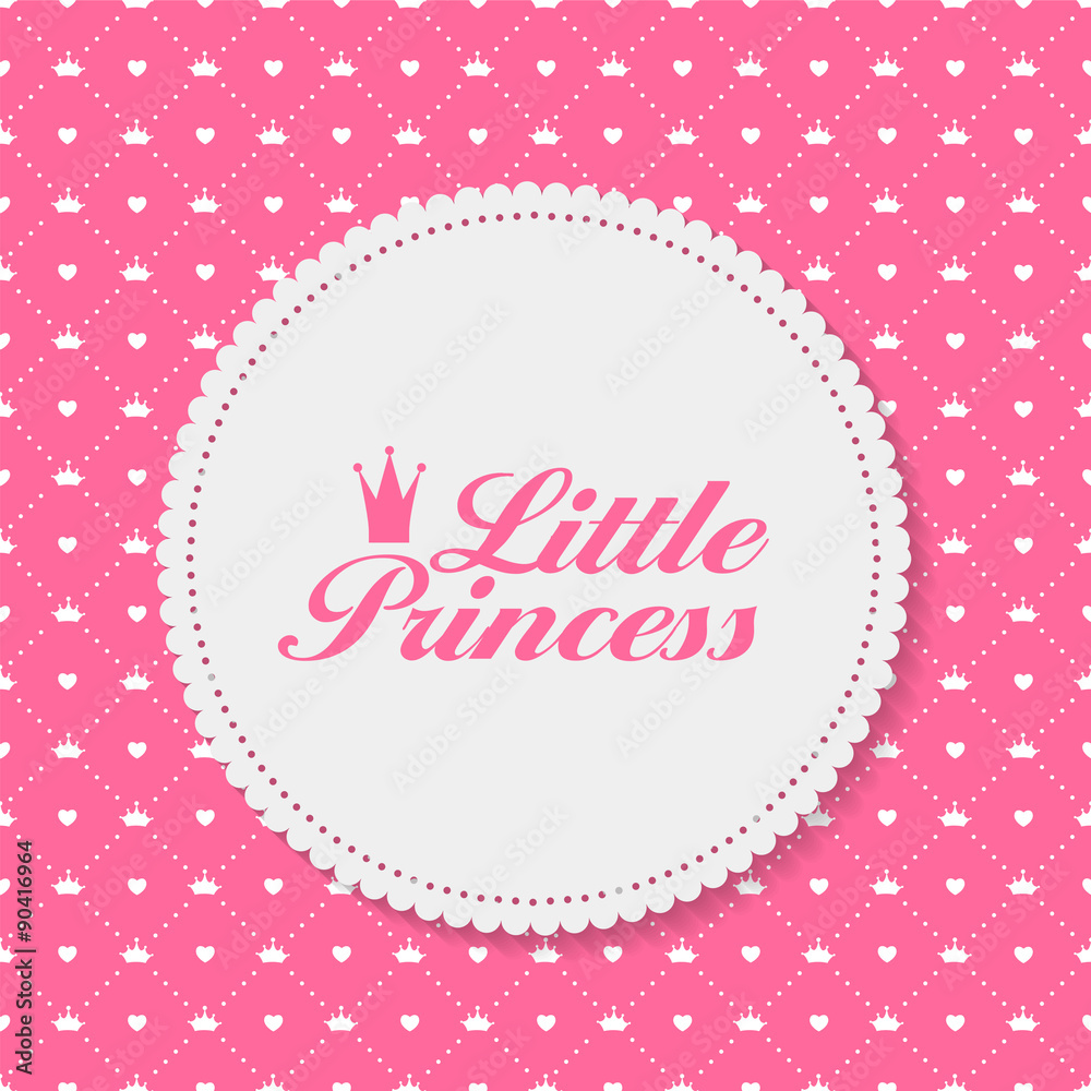 Princess Background with Castle Vector Illustration Princess Background with Castle Vector Illustration