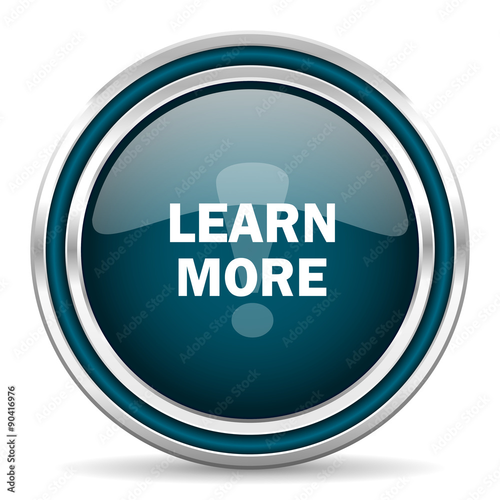 learn more blue glossy web icon learn more blue glossy web icon