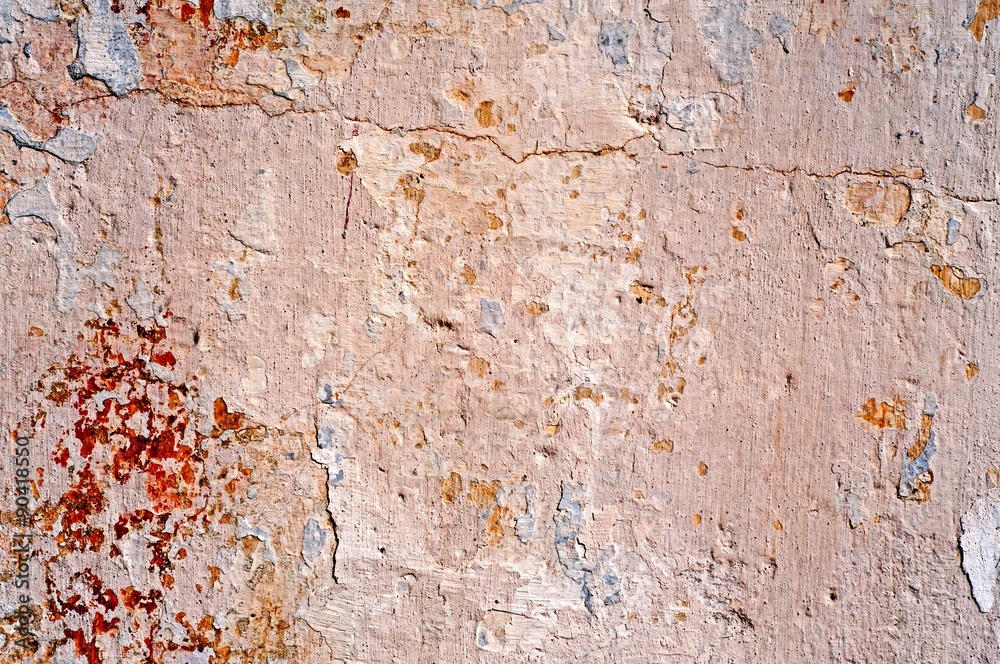 Fototapeta premium Pink Distress Plaster