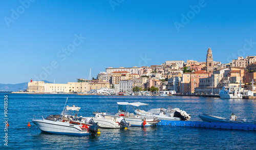 Pleasure motorboats for rent in bay of Gaeta