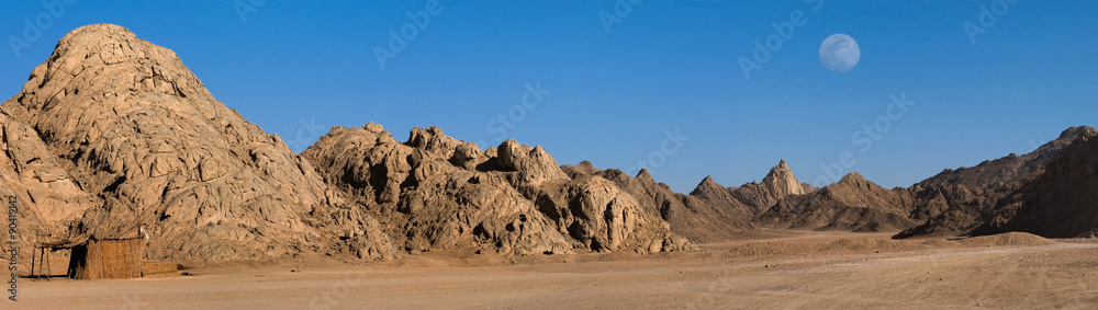 Egypt sand desert under the Moon Egypt sand desert under the Moon