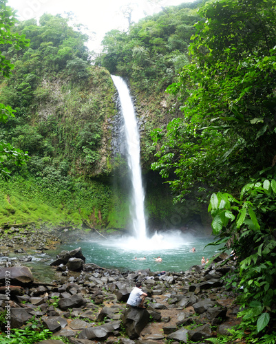 Waterfall near Chero Chato volcano, La Fortuna, Costa Rica