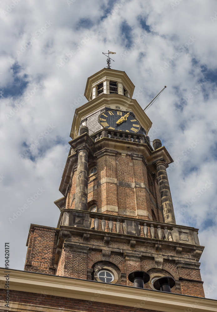 Fototapeta premium Wijnhuistoren in the center of Zutphen