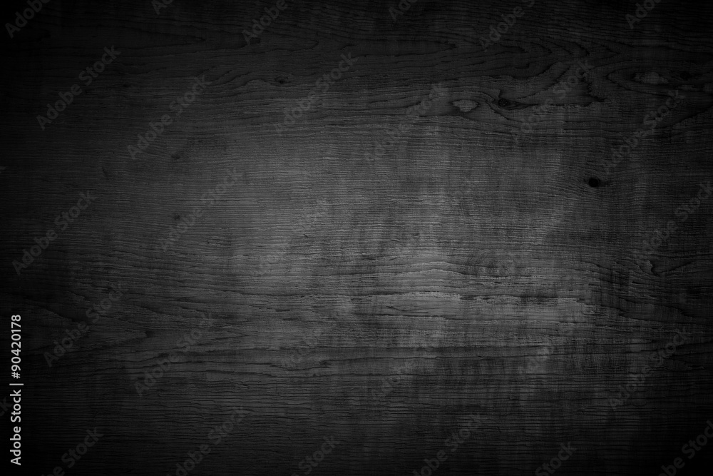 Obraz premium Black wood texture background. Dark edges