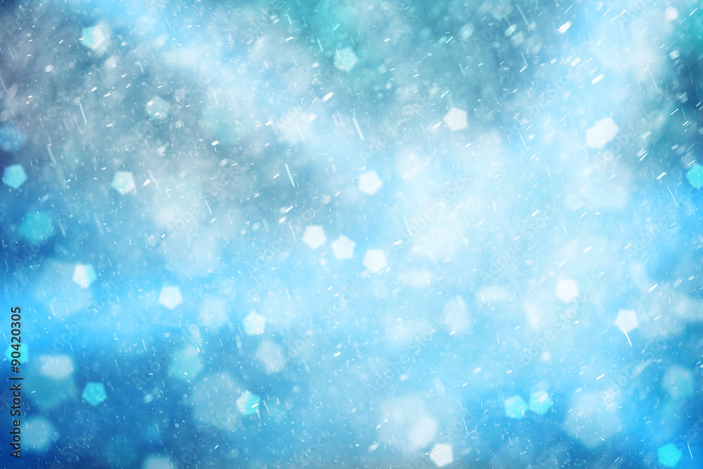 Lovely blue colored abstract snowfall Christmas and New Year illustration background. Beautiful blue colored Christmas and New Year Holiday greeting card with place for message. Lovely blue colored abstract snowfall Christmas and New Year illustration background. Beautiful blue colored Christmas and New Year Holiday greeting card with place for message.