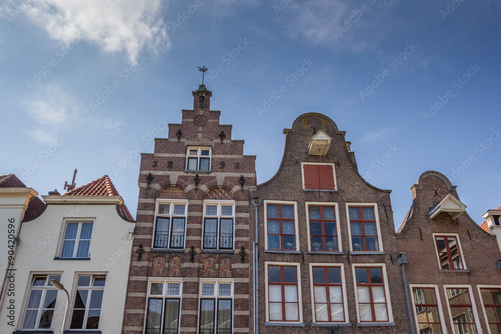 Fototapeta premium Old houses in the historical center of Deventer