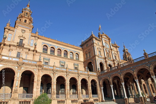 Spain, Andalucia, Seville, Plaza de Espana
