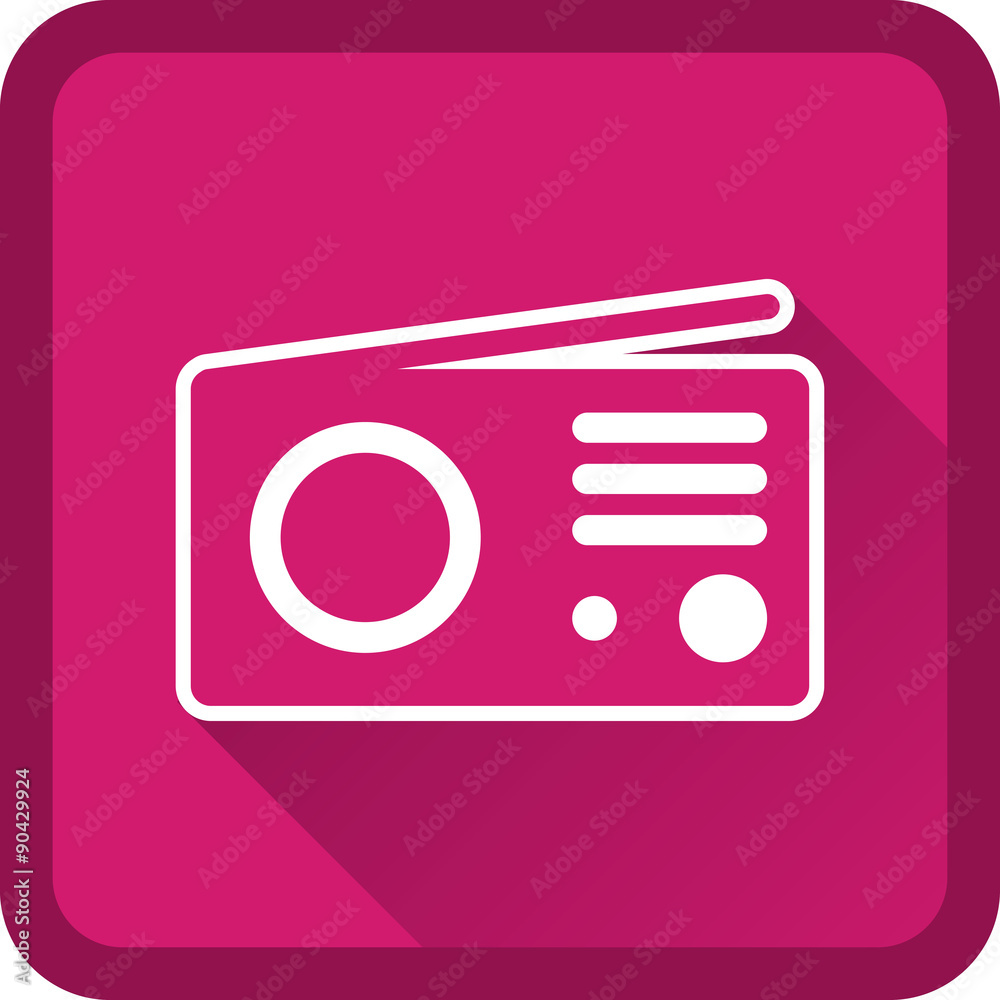 Radio vector icon line Radio vector icon line