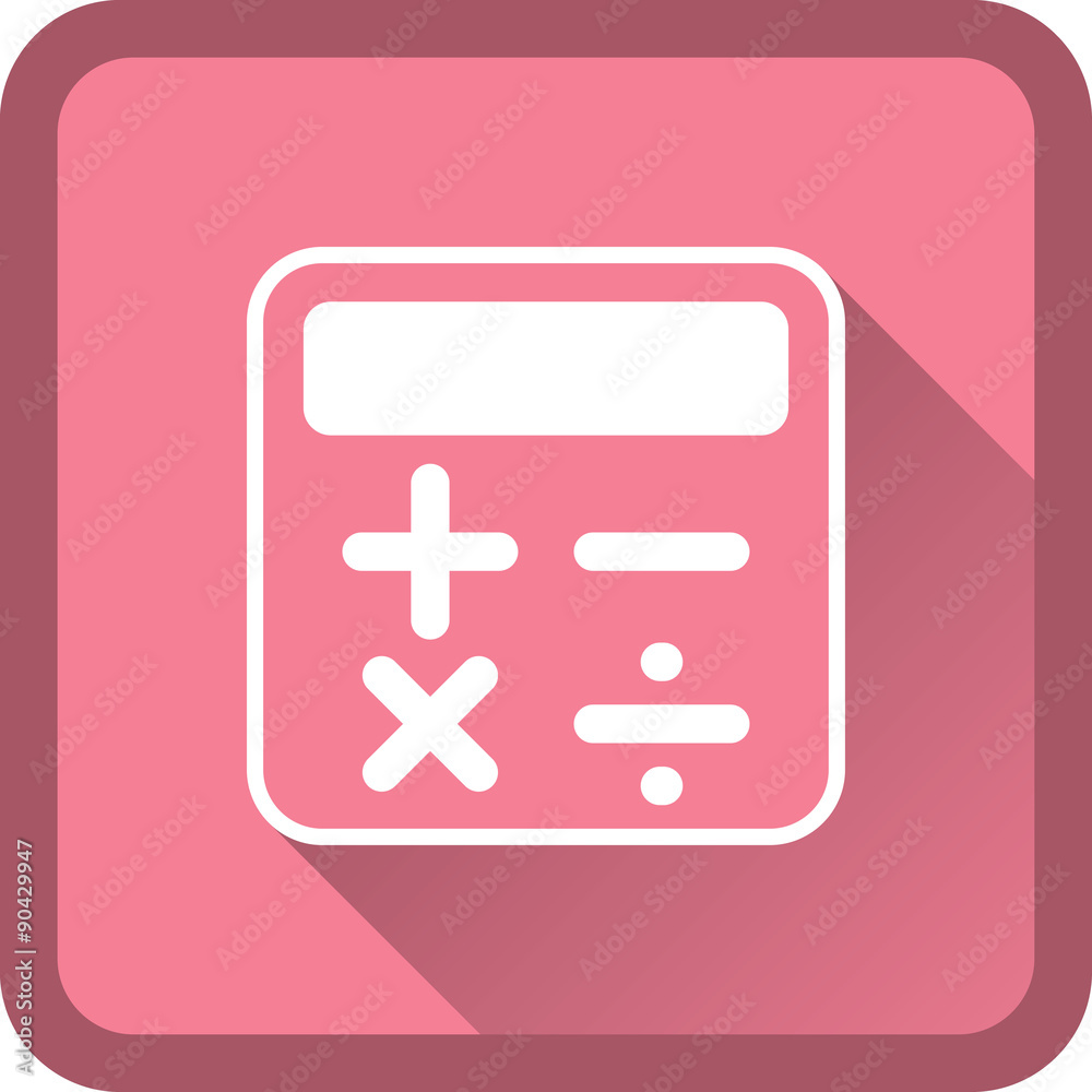 Obraz premium Calculator vector icon line