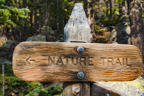 Slika na platnu Nature Trail Sign
