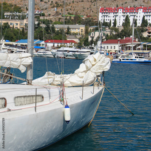  yacht Balaklava Crimea  Bay Black Sea photo