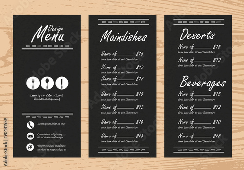menu design