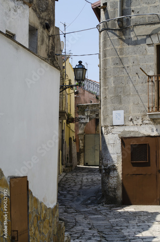 the Old City medieval streets in europe © mark_110