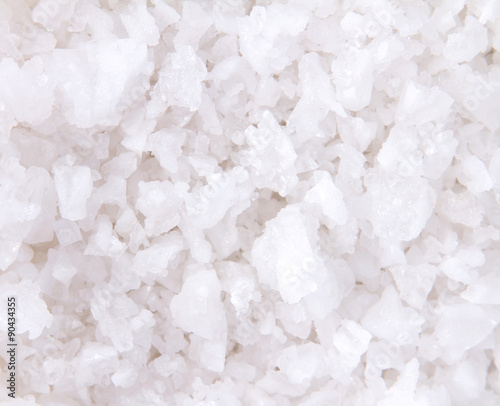 Close up salt crystals as background