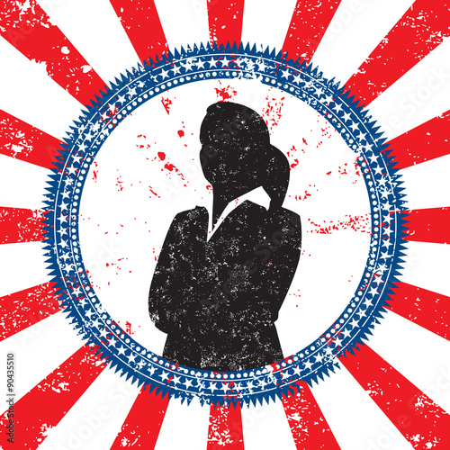 Female political candidate