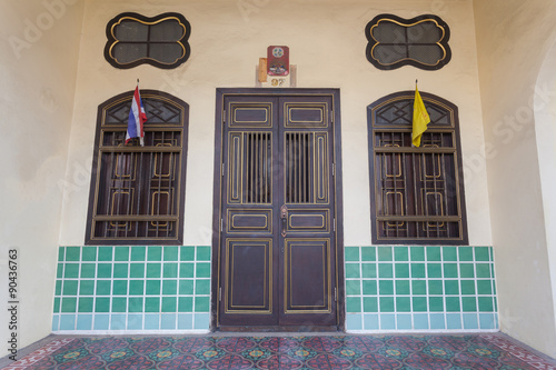 Beautiful Vintage Sino-Portuguese Architecture of Phuket old tow
