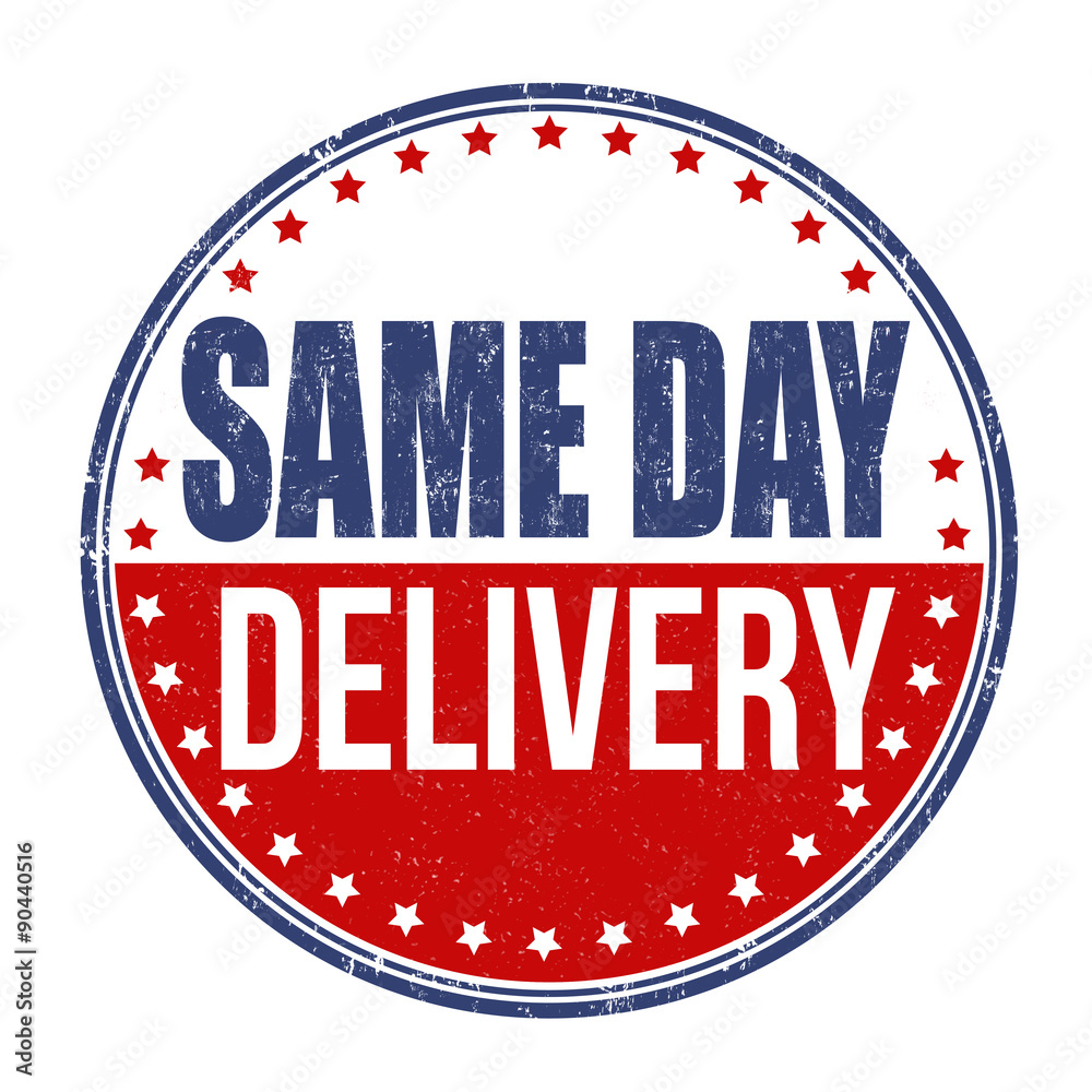 Same day delivery stamp