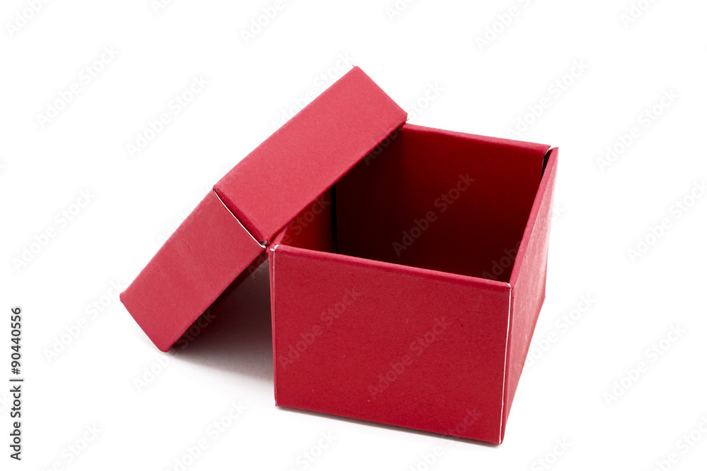 Fototapeta premium Red Gift Box with open cap