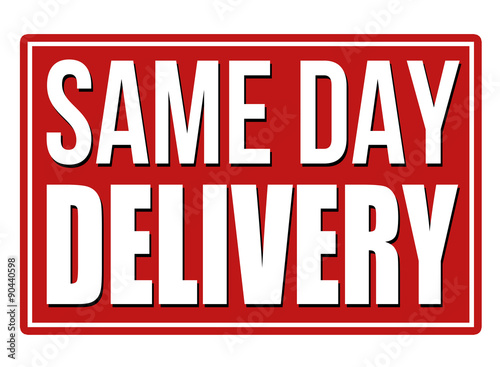 Same day delivery design template
