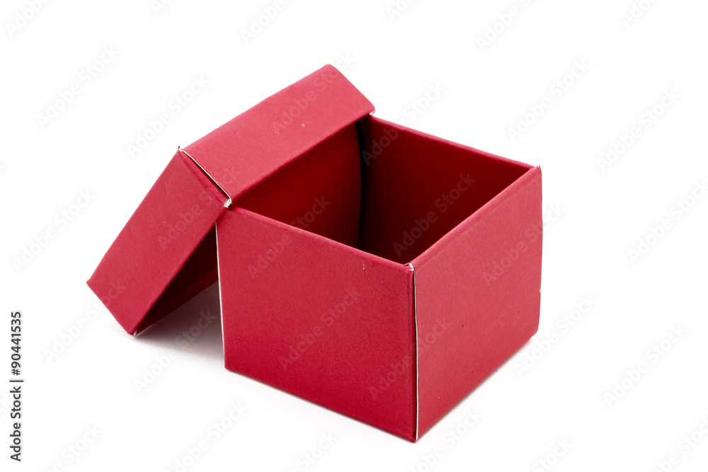 Red Gift Box with open cap Red Gift Box with open cap